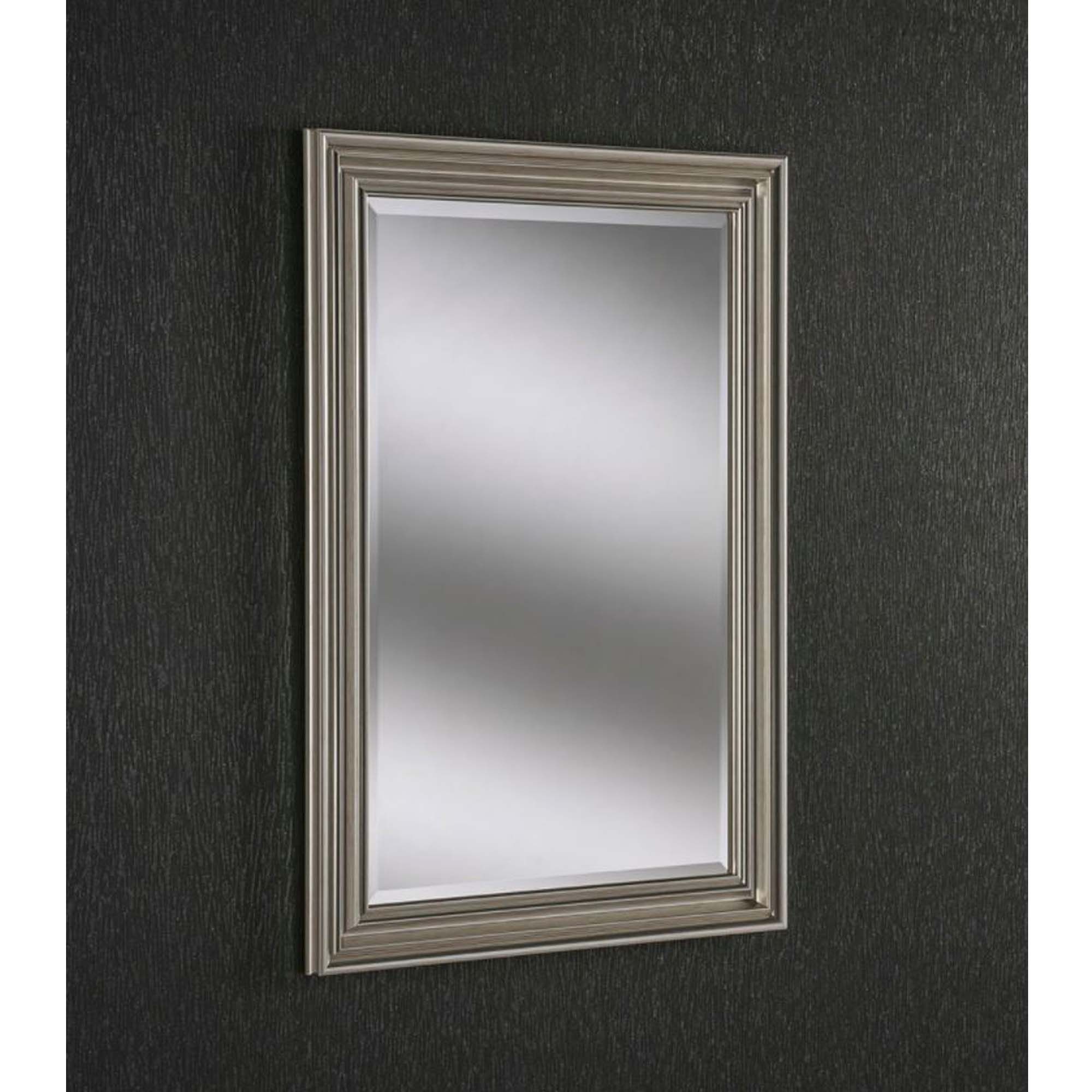 Multi Bevel Silver Wall Mirror | Decor | Homesdirect365 With Silver High Wall Mirrors (View 7 of 15)