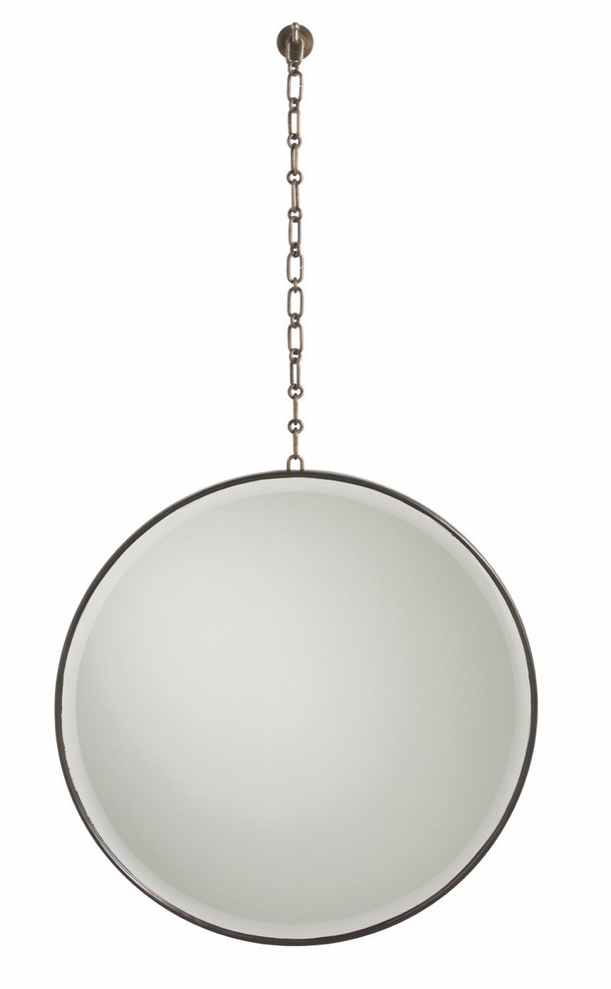 Myles Hanging Mirror | Antique Brass | Plantation Design With Regard To Ceiling Hung Oval Mirrors (View 5 of 15)