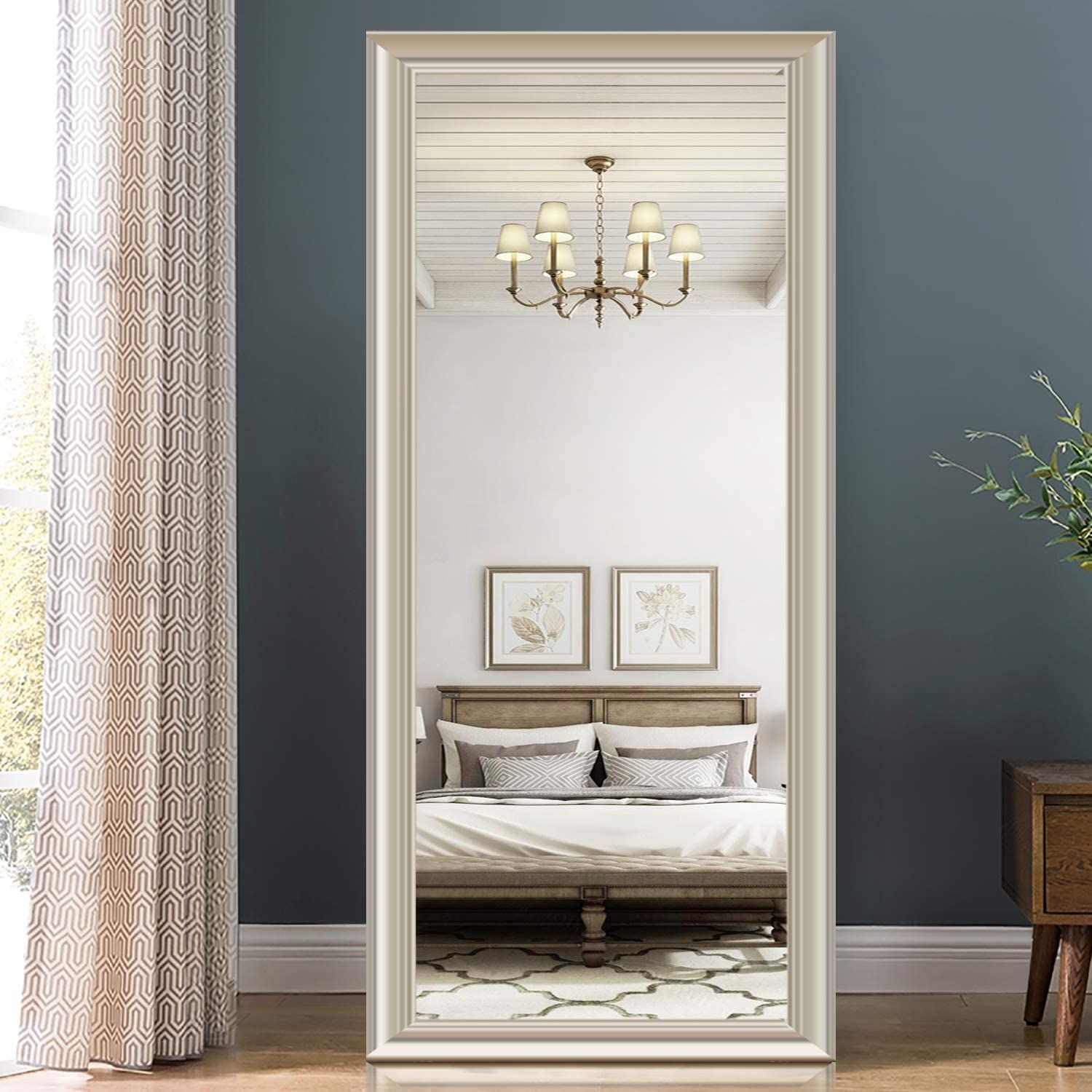 Neutype Full Length Mirror Leaning Hanging 65" X 22" Large Body Floor Inside Modern Oversized Wall Mirrors (View 3 of 15)