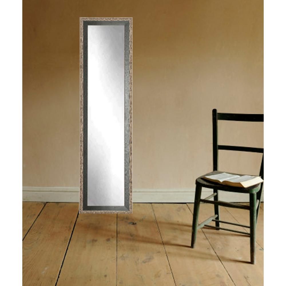 Noble Black And Pewter Full Length Framed Mirror Bm20skinny – The Home Pertaining To Full Length Wall Mirrors (View 14 of 15)