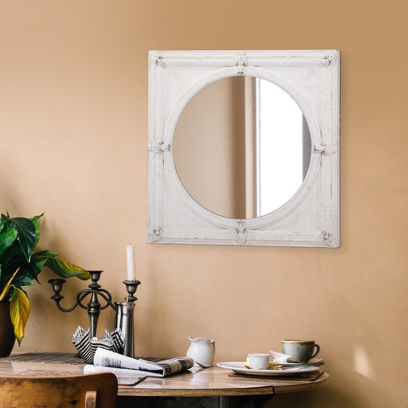 One Allium Way Conan Square Beveled Accent Mirror & Reviews | Wayfair With Regard To Shildon Beveled Accent Mirrors (View 5 of 15)