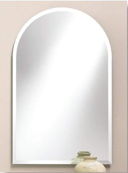Orren Ellis Proclus Frameless Arched Wall Mirror | Mirror Wall, Mirror Regarding Crown Arch Frameless Beveled Wall Mirrors (View 9 of 15)