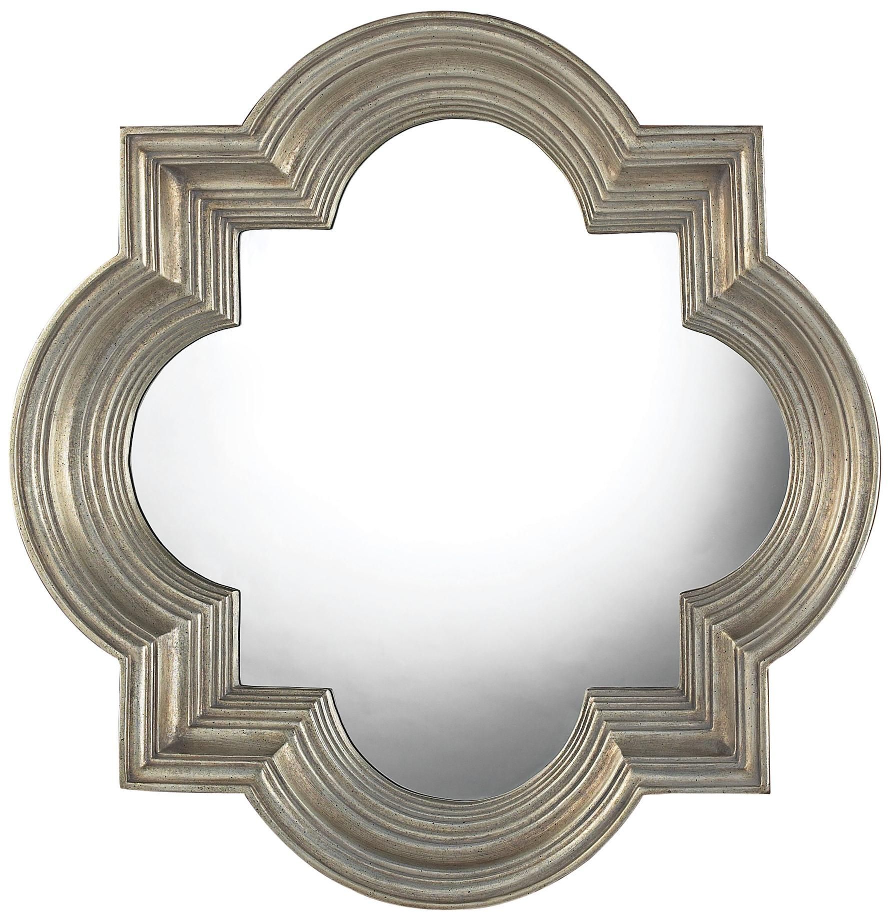 Osbourne Midland Silver 30" High Mirror – #x7138 | Lamps Plus | Framed Pertaining To Metallic Silver Framed Wall Mirrors (View 14 of 15)