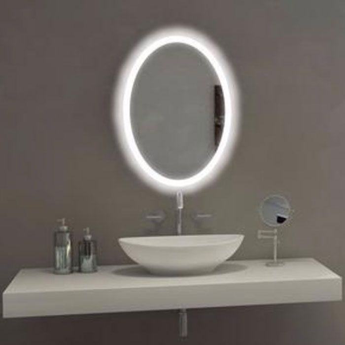Oval Bathroom Mirror With Led Backlightparis Mirror | Dlaguna Throughout Edge Lit Oval Led Wall Mirrors (View 5 of 15)