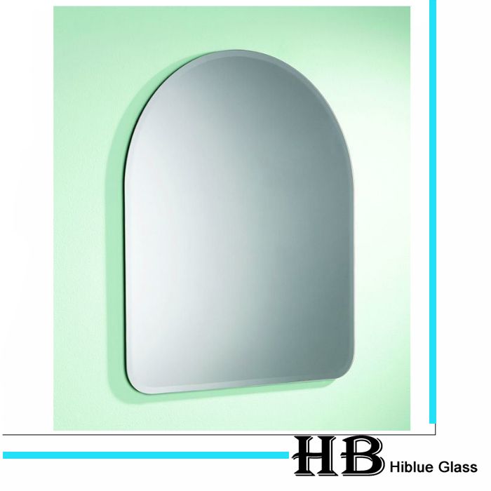 Oval Frameless Mirror With 18mm Beveled Edge Pertaining To Round Frameless Beveled Mirrors (View 12 of 15)