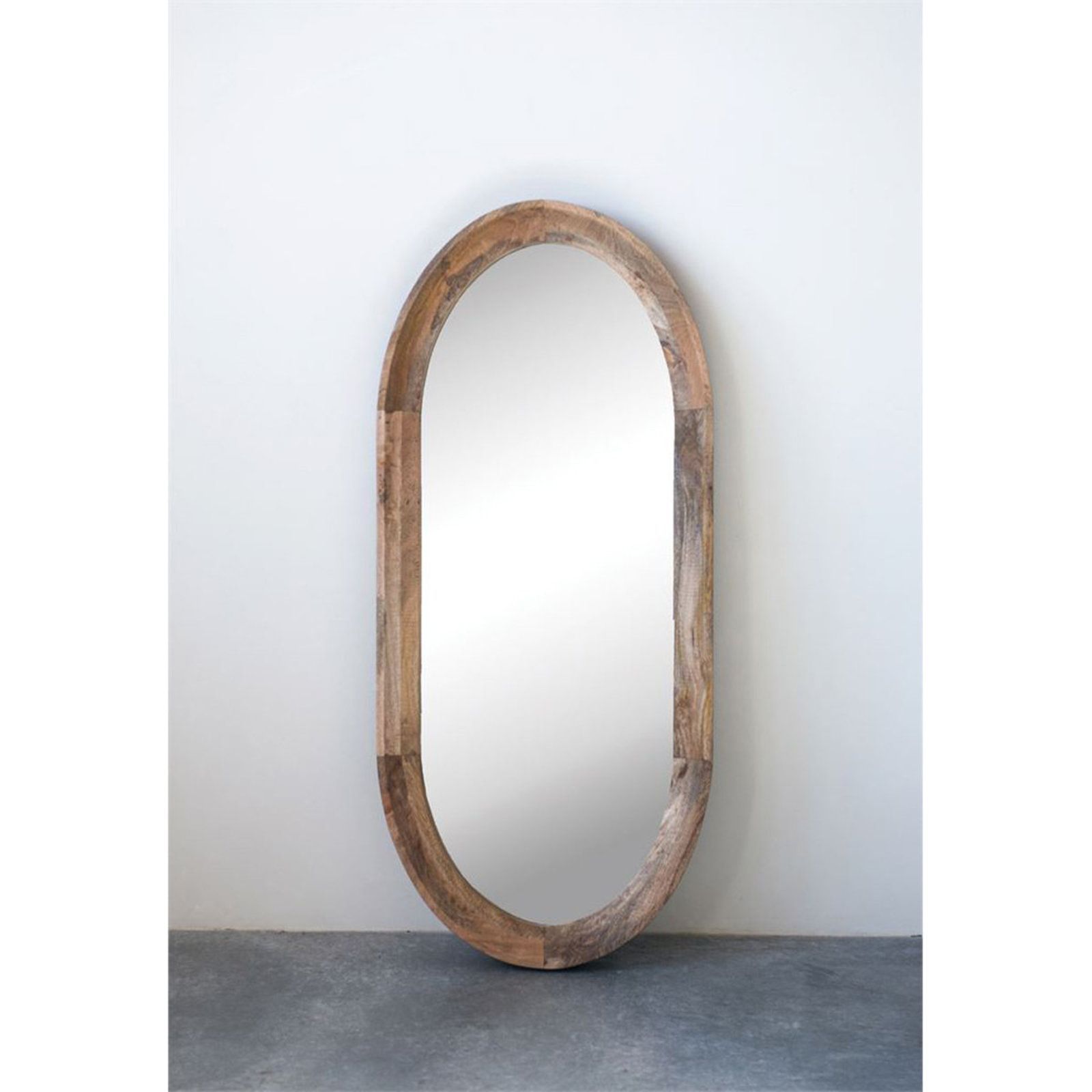 Oval Mango Mirror | Oval Wall Mirror, Brown Wall Mirrors, Mirror Wall Within Wooden Oval Wall Mirrors (View 1 of 15)