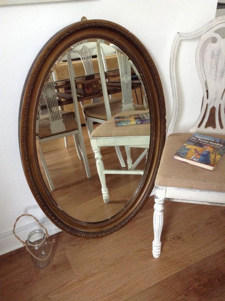 Oval Mirror Gilded Hard Plaster Frame, Vintage, Large | Oval Mirror Regarding Padang Irregular Wood Framed Wall Mirrors (View 11 of 15)