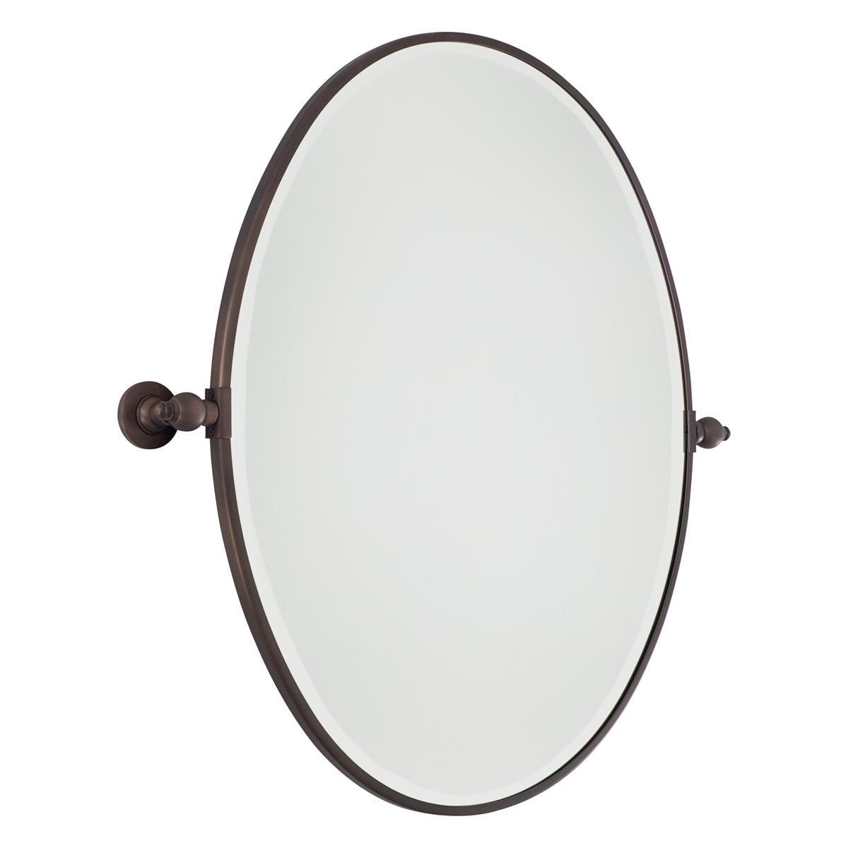 Oval Tilt Bathroom Mirror Large – 3 Finishes (with Images) | Pivot Within Ceiling Hung Oiled Bronze Oval Mirrors (View 8 of 15)