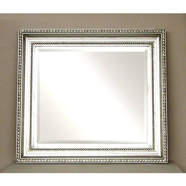 Painted Brushed Nickel Wall Mirror – Free Shipping Today – Overstock Regarding Brushed Gold Wall Mirrors (View 13 of 15)