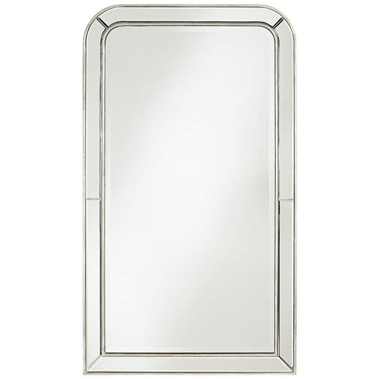Possini Finnley Champagne 26" X 45" Frameless Wall Mirror – #11t09 Within Cut Corner Frameless Beveled Wall Mirrors (View 3 of 15)