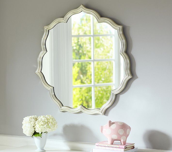 Pottery Barn Kids Silver Leaf Petal Mirror | Pottery Barn Kids, Kids Throughout Kinley Accent Mirrors (View 6 of 15)