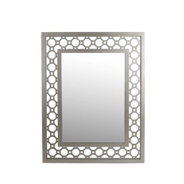 Privilege Rectangular Beveled Glass Wall Mirror – Free Shipping Today In Printed Art Glass Wall Mirrors (View 4 of 15)