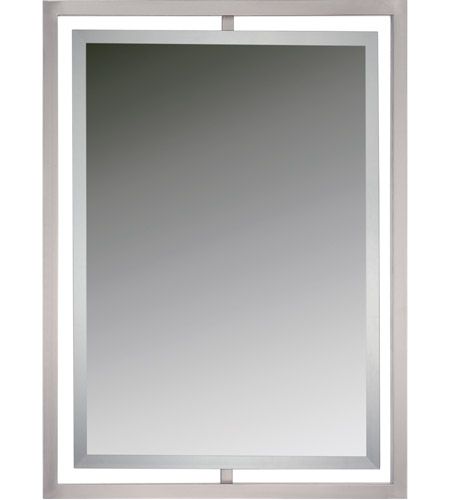 Quoizel Qr1857bn Reflections 32 X 24 Inch Brushed Nickel Wall Mirror Inside Brushed Nickel Wall Mirrors (View 6 of 15)