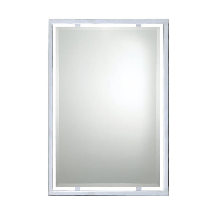 Quoizel Reflections 32 In L X 22 In W Polished Chrome Beveled Wall In Polished Chrome Wall Mirrors (View 7 of 15)