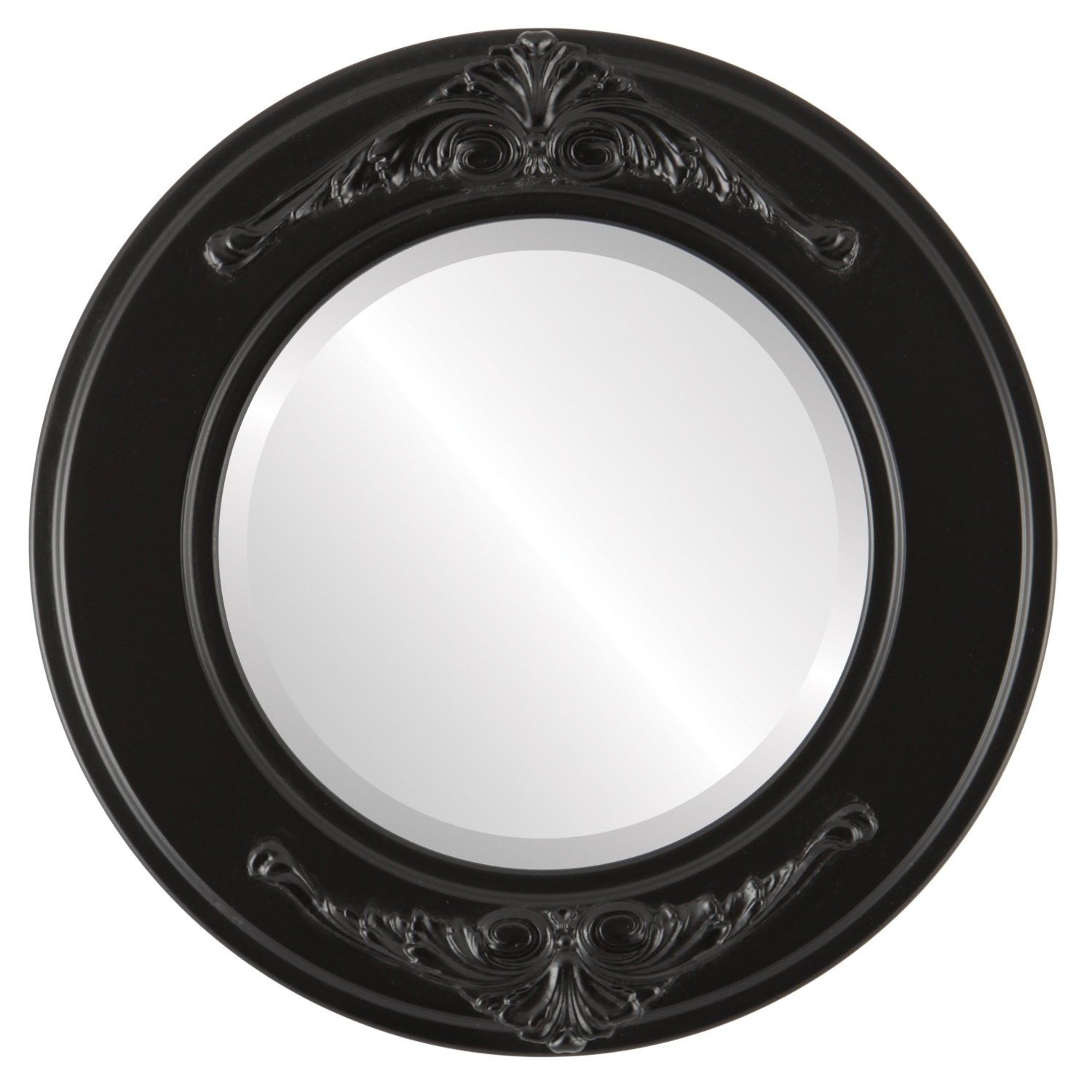 Ramino Framed Round Mirror In Matte Black (19x19) In 2020 | Round Inside Matte Black Metal Wall Mirrors (View 11 of 15)