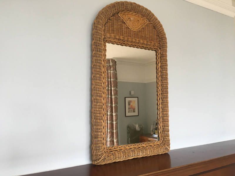Rattan Rectangular Mirror / Wrapped Rattan Rectangular Mirror – Mecox Pertaining To Rattan Wrapped Wall Mirrors (View 6 of 15)