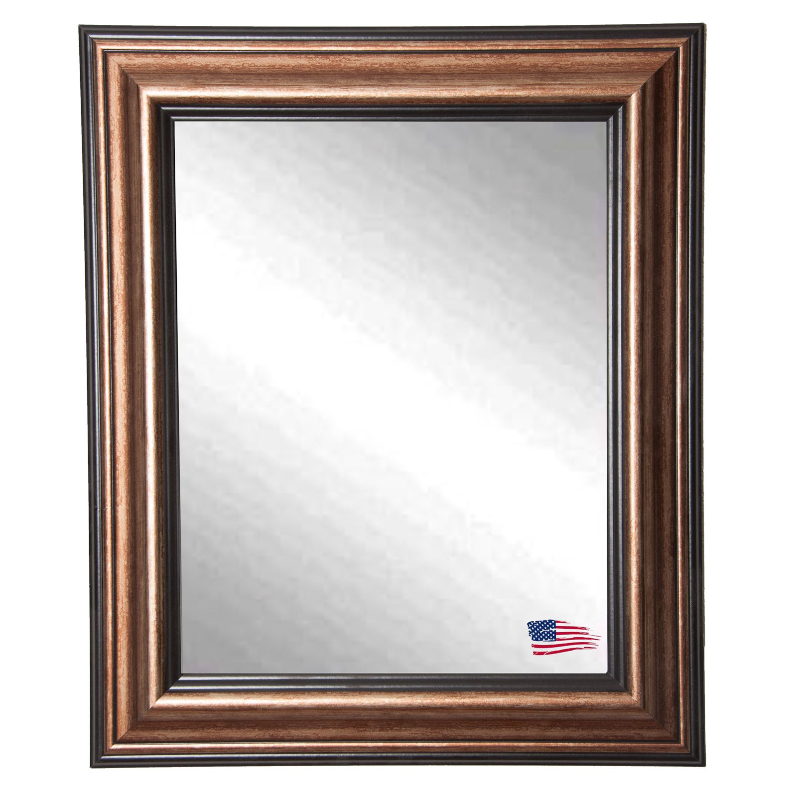 Rayne Mirrors Smoked Bronze Wall Mirror – Mirrors At Hayneedle Intended For Silver And Bronze Wall Mirrors (View 7 of 15)