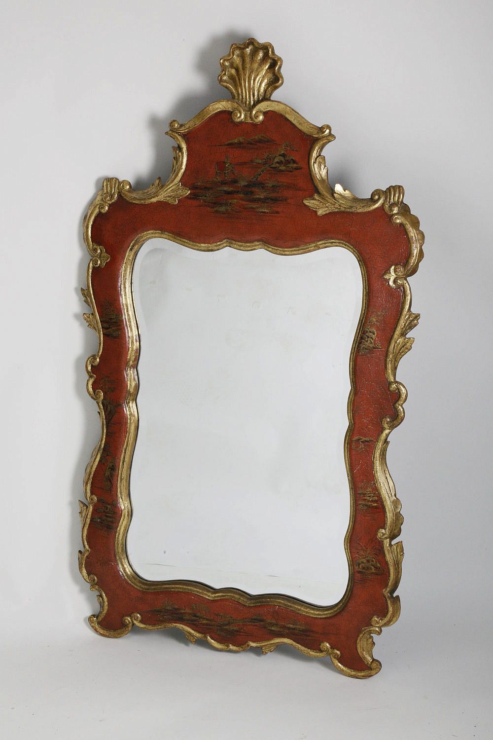 Red Chinese Chinoiserie Mirror – Red Chinese Chinoiserie Mirror Intended For Glossy Red Wall Mirrors (View 5 of 15)