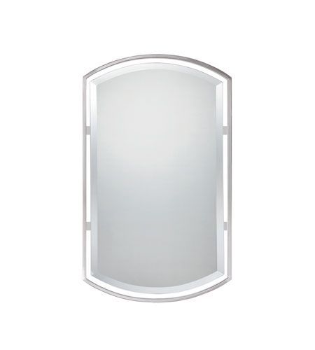Reflections 35 X 21 Inch Brushed Nickel Wall Mirror | Accent Mirrors With Brushed Nickel Wall Mirrors (View 10 of 15)