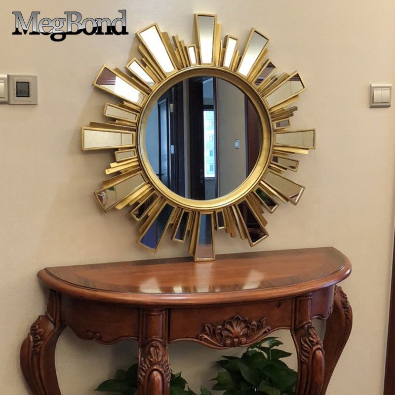 Resin Sun Shape Mirror For Living Room Decorative – Buy Sun Shape With Regard To Sun Shaped Wall Mirrors (View 11 of 15)