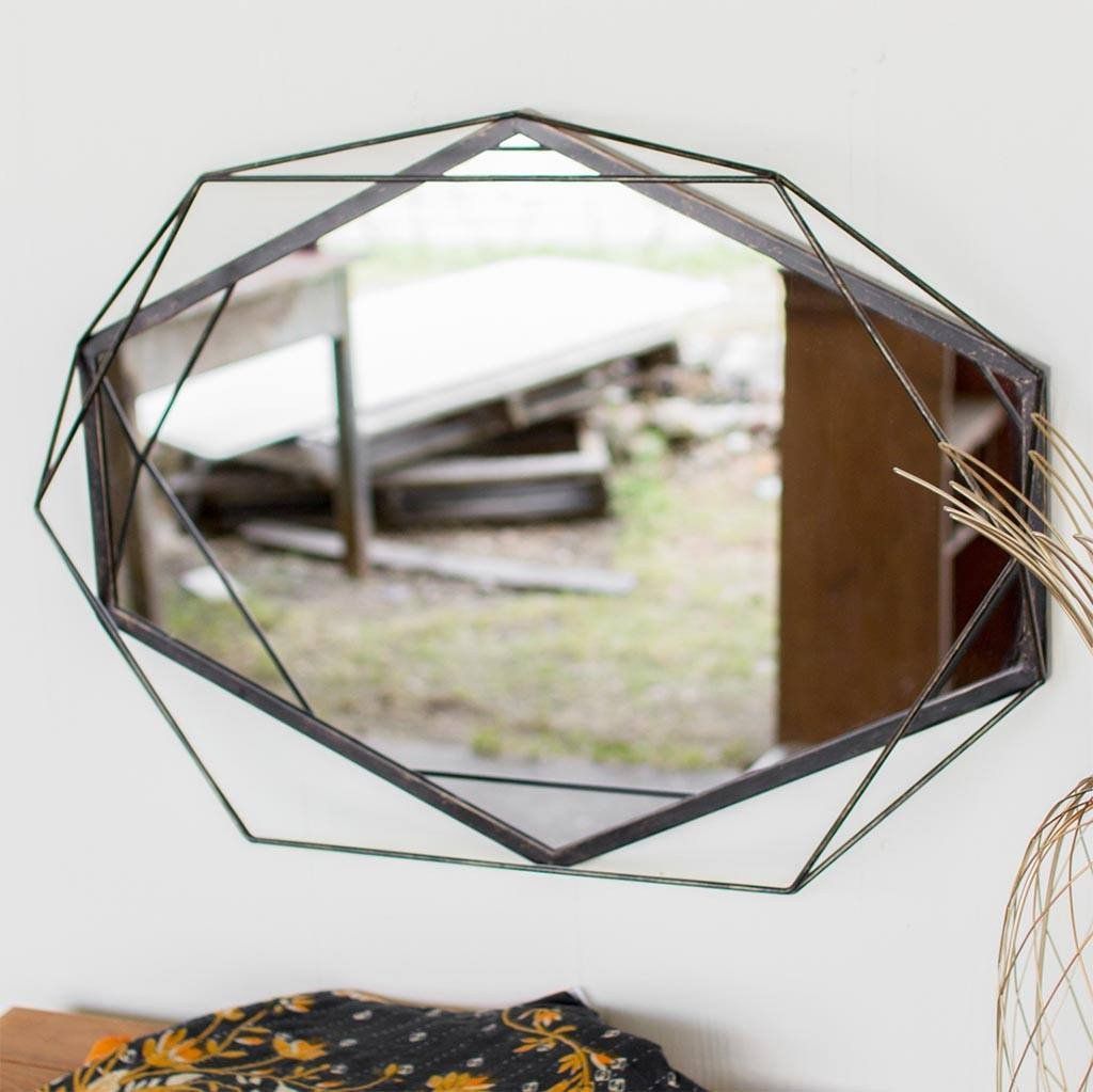 Room Accents | Hexagon Mirror, Organic Furniture, Room Accent Inside Gia Hexagon Accent Mirrors (View 6 of 15)