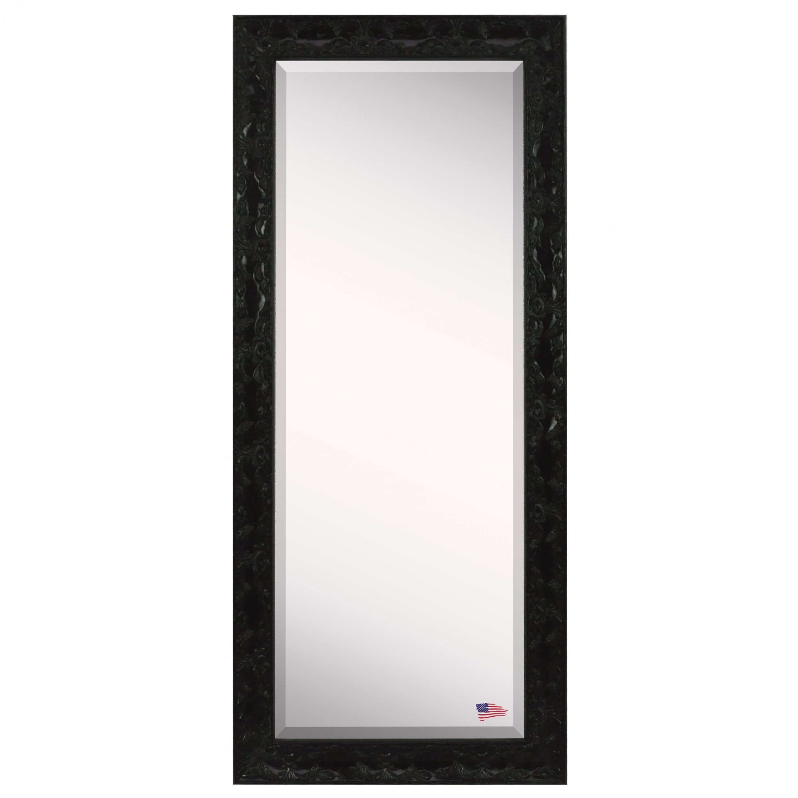 Rosalind Wheeler Black Rectangle Wall Mirror | Wayfair With Black Beaded Rectangular Wall Mirrors (View 15 of 15)