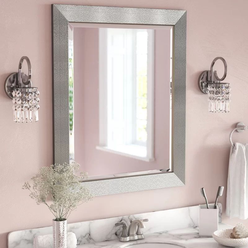 Rosdorf Park Rectangle Accent Wall Mirror & Reviews | Wayfair | Simple Pertaining To Rectangle Accent Mirrors (View 6 of 15)