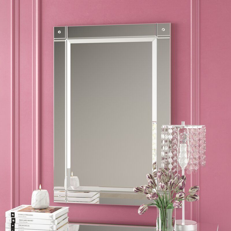 Rosdorf Park Traditional Beveled Accent Mirror & Reviews | Wayfair Within Hilde Traditional Beveled Bathroom Mirrors (View 9 of 15)