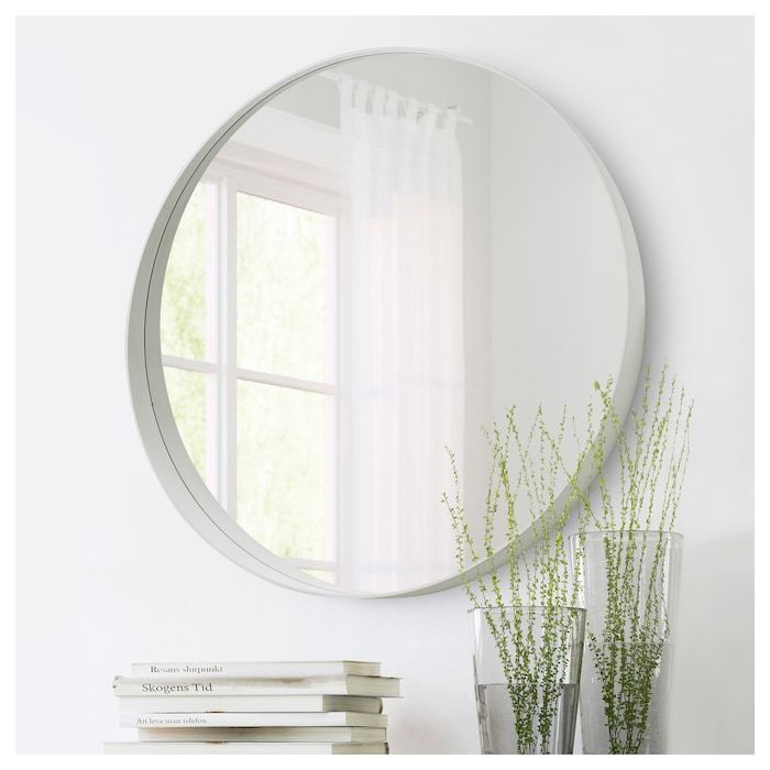 Rotsund White, Mirror – Ikea In 2020 | White Mirror, Ikea Mirror, Round Regarding Kayden Accent Mirrors (View 13 of 15)