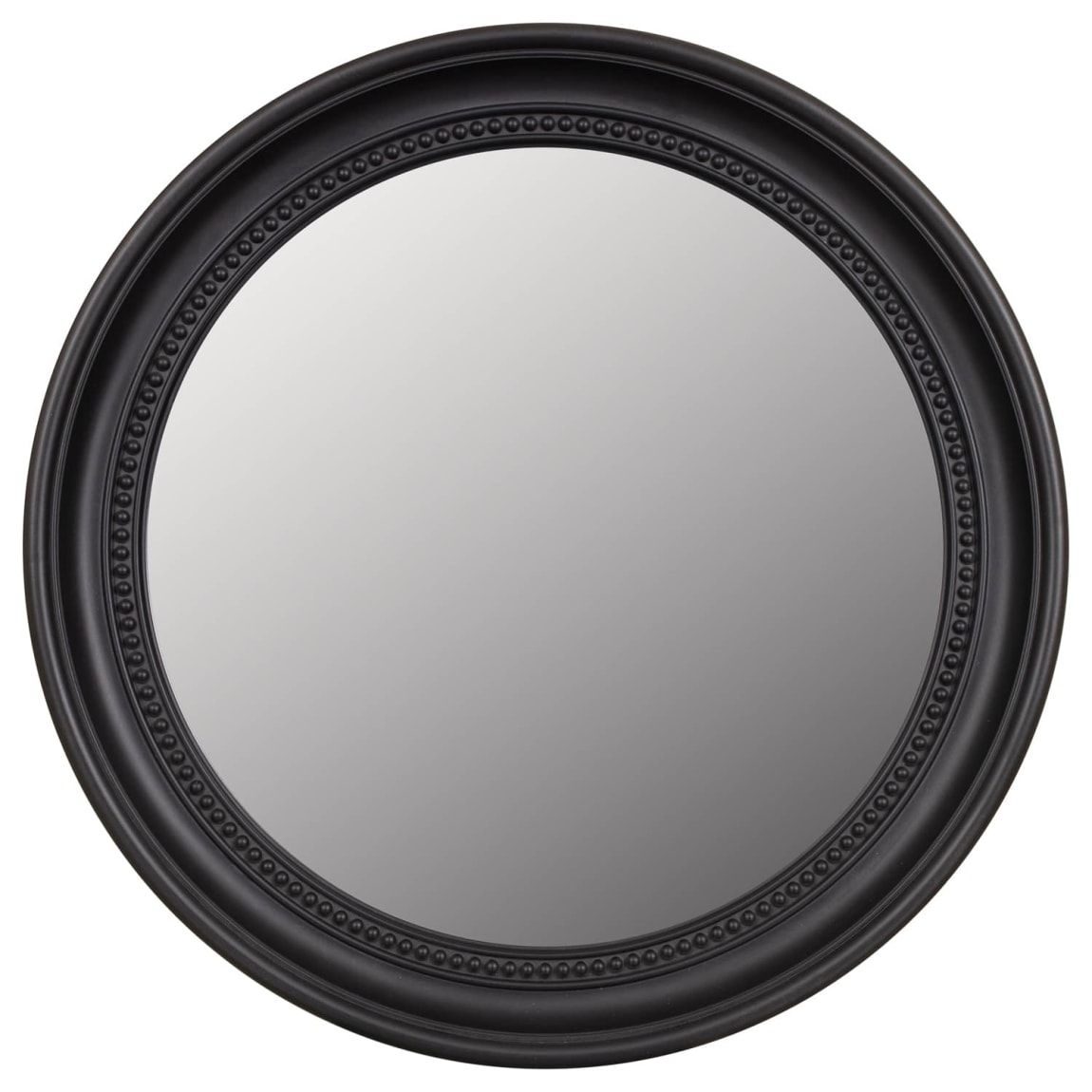 Round Beaded Mirror – Black | Home Accessories – B&m Inside Round Beaded Trim Wall Mirrors (View 9 of 15)