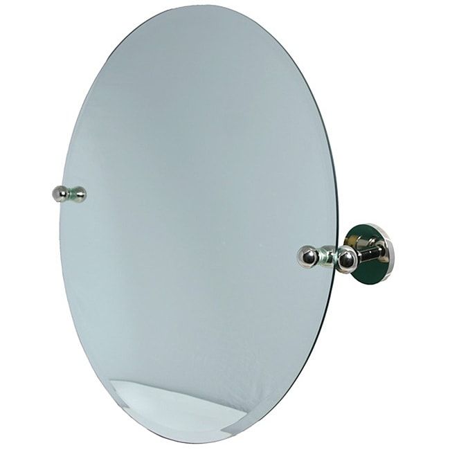 Round Beveled Edge Bathroom Tilt Wall Mirror – Free Shipping Today Within Round Edge Wall Mirrors (View 15 of 15)
