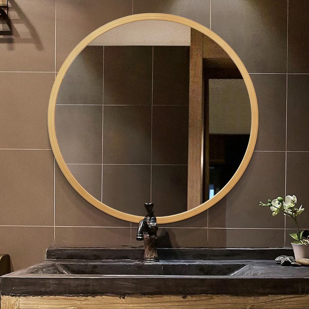 Round Black Frame Wall Mirror Dfs 03 | Led Mirror Manufacturer Backlit Pertaining To Shiny Black Round Wall Mirrors (View 6 of 15)