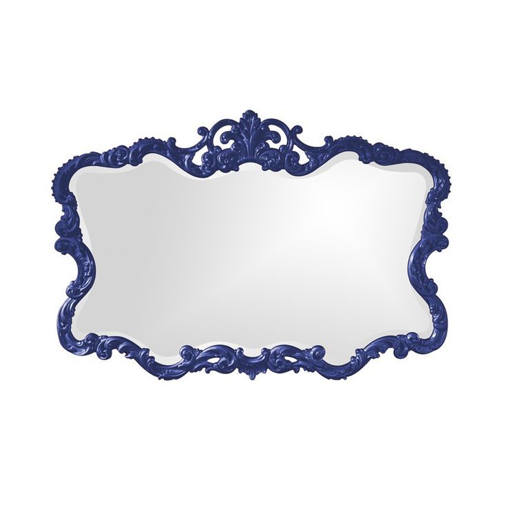 Royal Blue Baroque Mirror | Black Wall Mirror, Purple Mirror, Baroque Pertaining To Royal Blue Wall Mirrors (View 12 of 15)