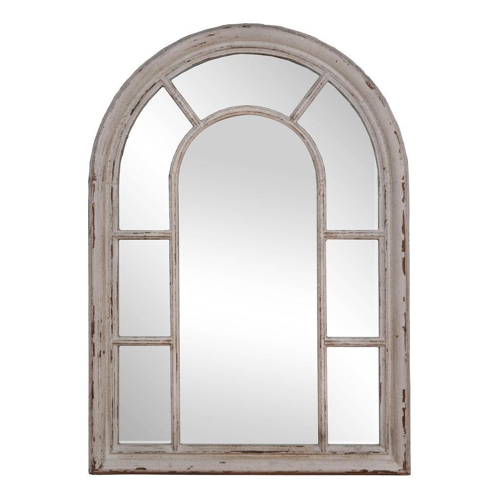 Rustic Windowpane Mirror | Mirror Wall, Mirror, Arched Window Mirror For Arch Top Vertical Wall Mirrors (Photo 7 of 15)