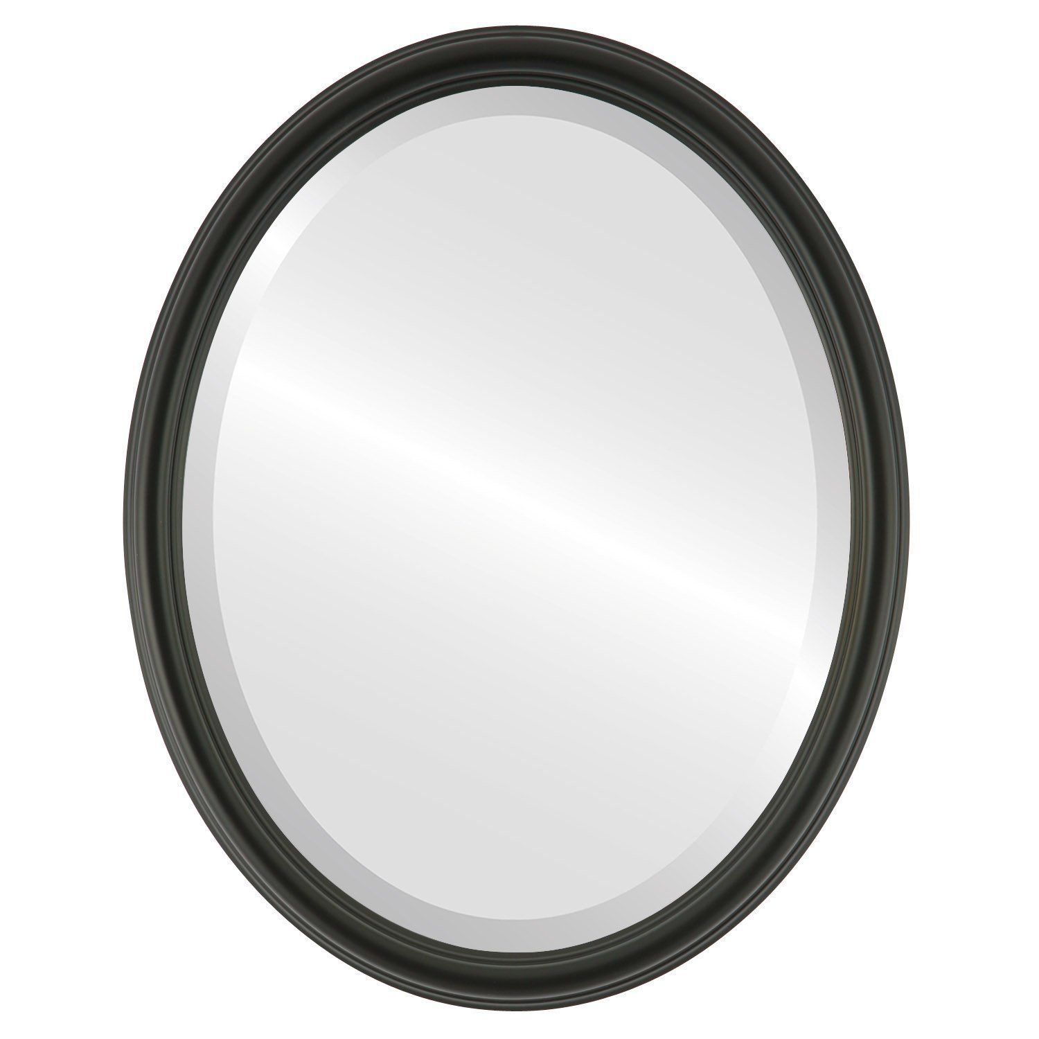 Saratoga Oval In Matte Black >>> Check Out The Imagevisiting The Intended For Framed Matte Black Square Wall Mirrors (View 1 of 15)