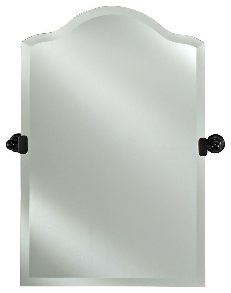 Scallop Frameless Bevel Mirrors W/ Tilt Brackets – Traditional Intended For Polygonal Scalloped Frameless Wall Mirrors (View 12 of 15)