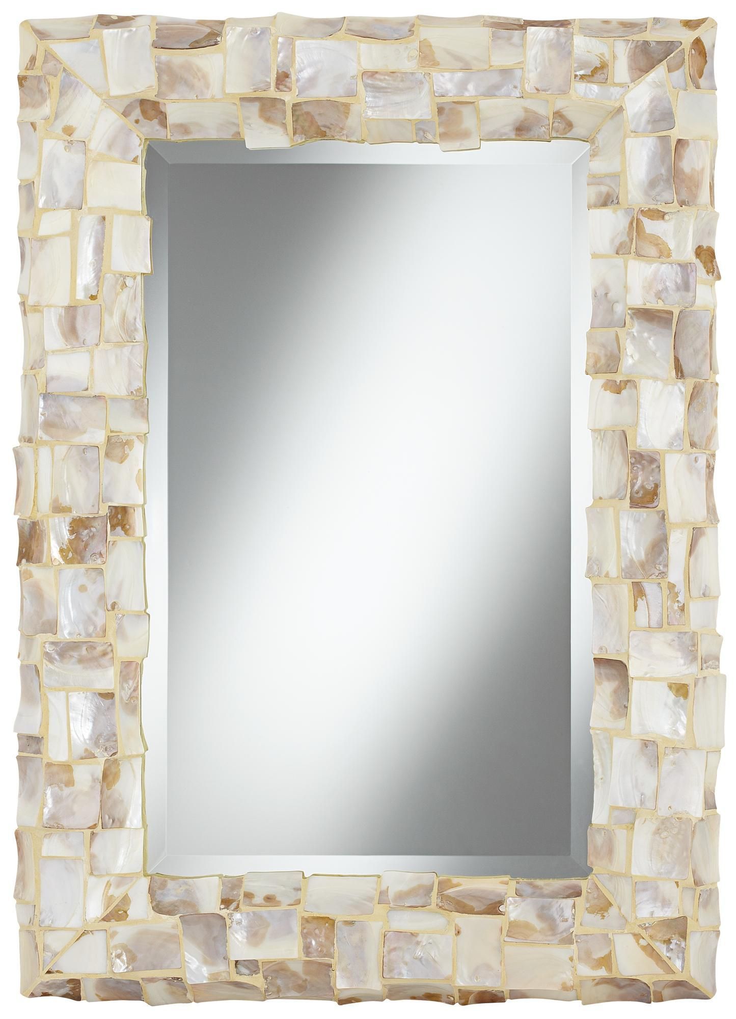 Sea Shell 33" High Mosaic Wall Mirror – #w8576 | Lamps Plus | Mirror Intended For High Wall Mirrors (View 6 of 15)