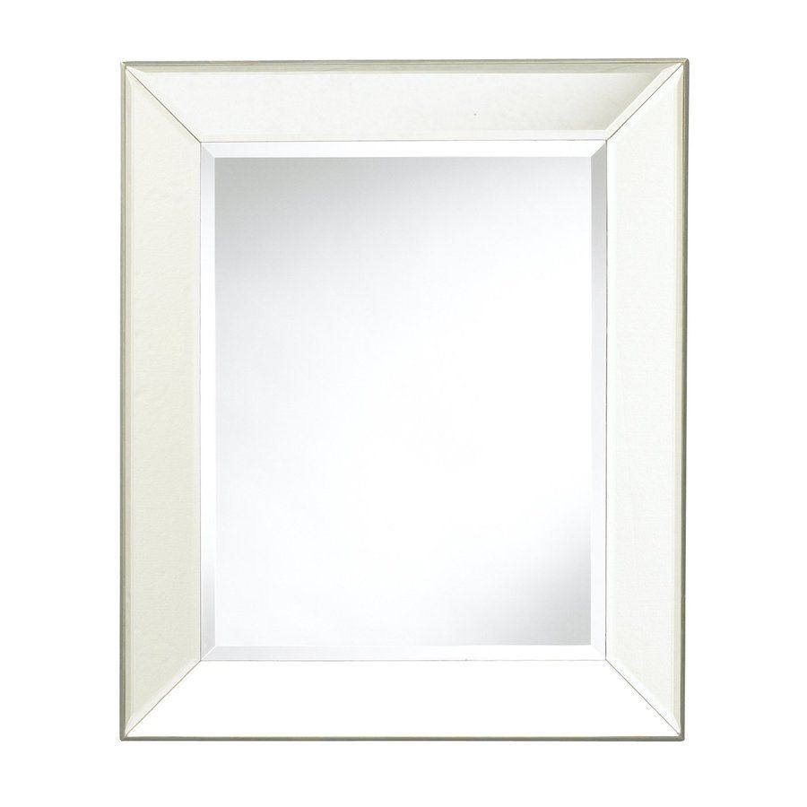 Shop Cooper Classics Porter Beveled Frameless Wall Mirror At Lowes Intended For Frameless Beveled Wall Mirrors (View 3 of 15)