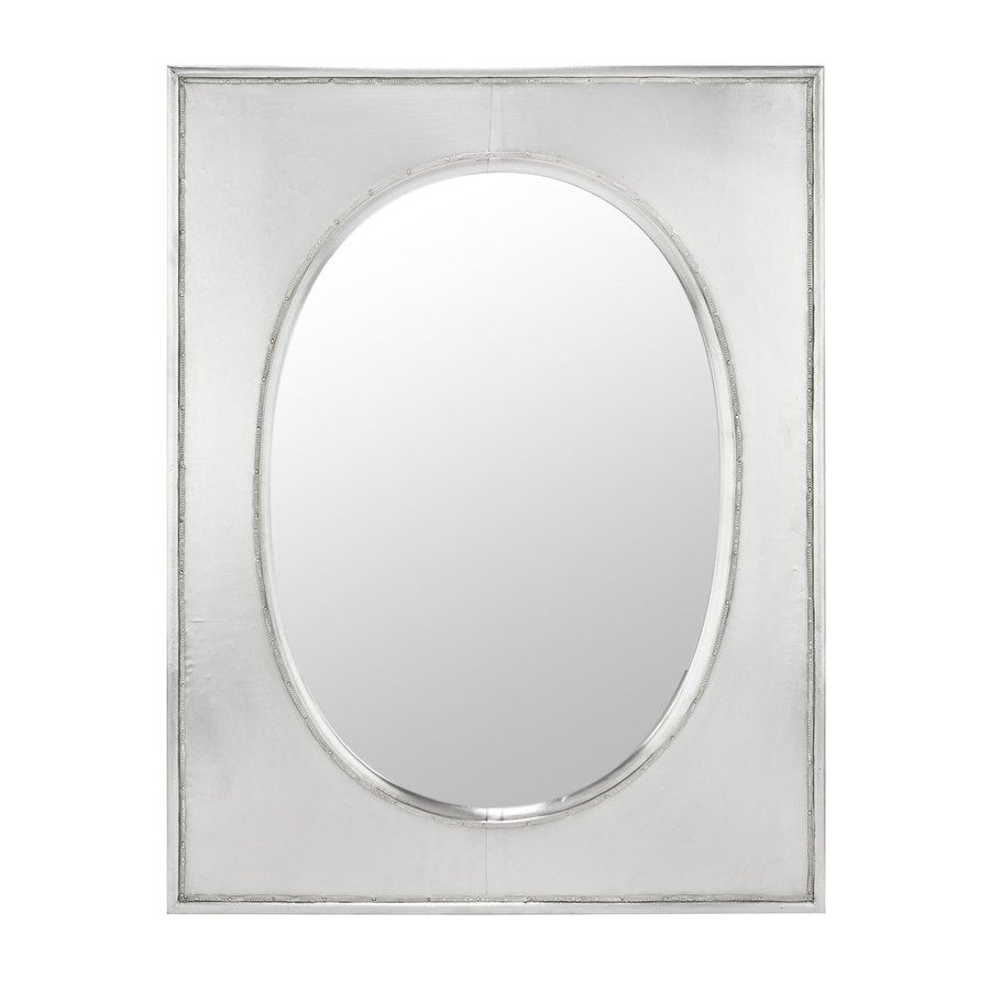 Shop Cooper Classics Venice 24 In X 31 In Silver Metal Polished In Metallic Silver Framed Wall Mirrors (View 4 of 15)