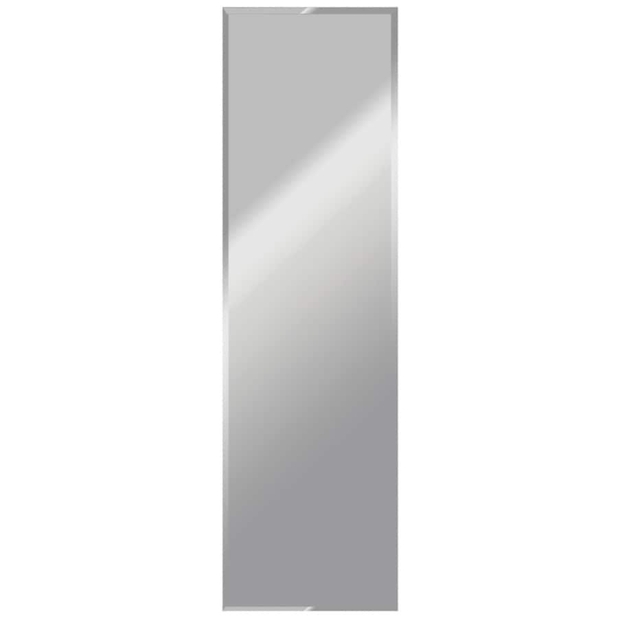 Shop Gardner Glass Products 16 In X 60 In Silver Beveled Rectangle Inside Frameless Rectangular Beveled Wall Mirrors (View 5 of 15)
