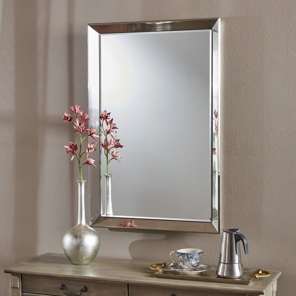 Shop Merredin Rectangular Wall Mirrorchristopher Knight Home Inside Clear Wall Mirrors (View 7 of 15)