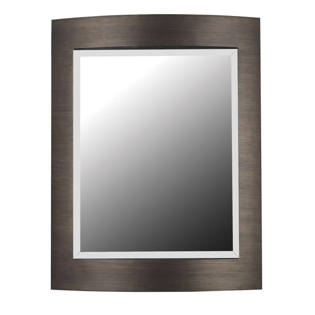 Shop Parker Brushed Bronze Wall Mirror – Free Shipping Today In Silver And Bronze Wall Mirrors (View 2 of 15)