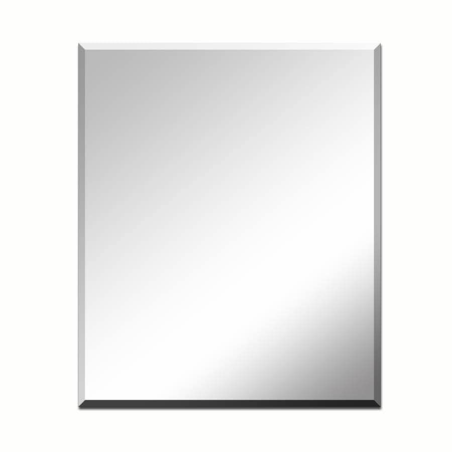 Shop Style Selections Beveled Frameless Wall Mirror At Lowes In Frameless Beveled Wall Mirrors (View 11 of 15)