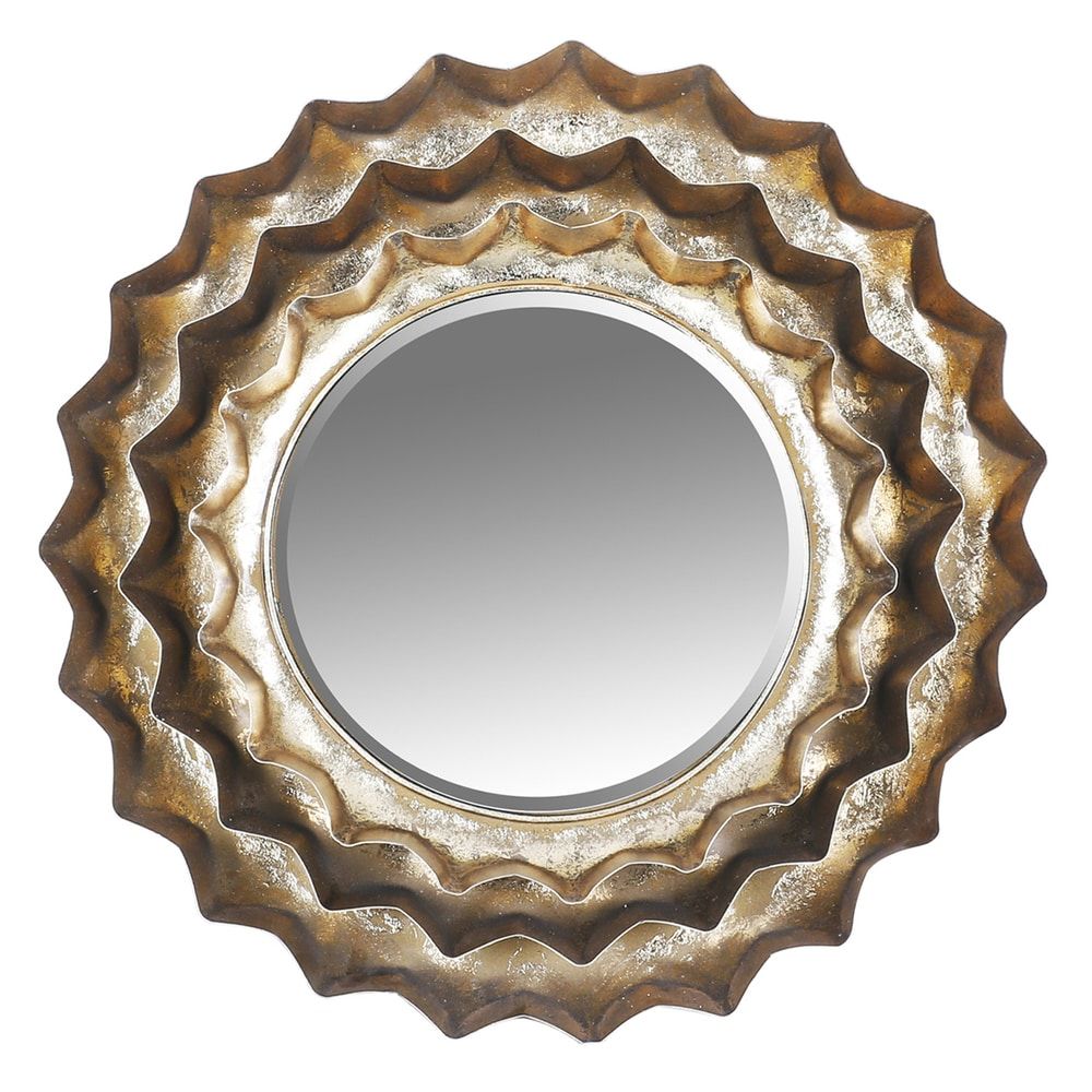 Shop Sunburst Metal Accent Wall Mirror – Antique Brown – Free Shipping With Regard To Brass Sunburst Wall Mirrors (View 5 of 15)