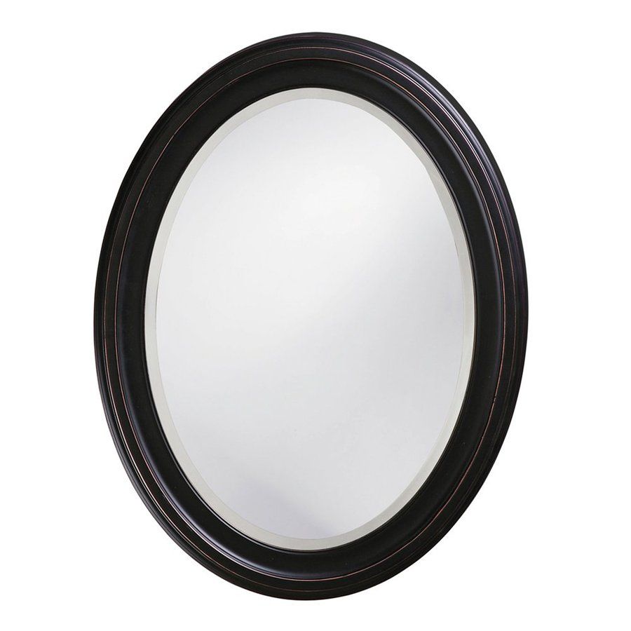 Shop Tyler Dillon George Oil Rubbed Bronze Beveled Oval Wall Mirror At With Regard To Oil Rubbed Bronze Finish Oval Wall Mirrors (View 4 of 15)