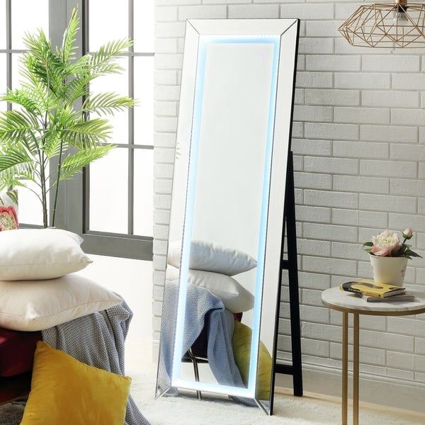 Shop Vanna Led Light Full Length Mirror – Floor Standing / Miirored With Regard To Full Length Floor Mirrors (View 11 of 15)