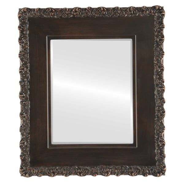 Shop Williamsburg Framed Rectangle Mirror In Rubbed Bronze – Antique For Silver And Bronze Wall Mirrors (View 12 of 15)