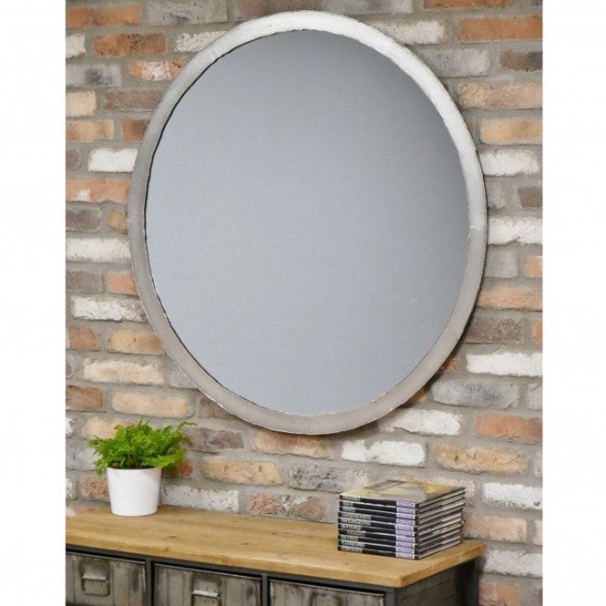 Silver Metal Mirror | Wall Mirror | Decorative Mirror Inside Metallic Silver Wall Mirrors (View 13 of 15)
