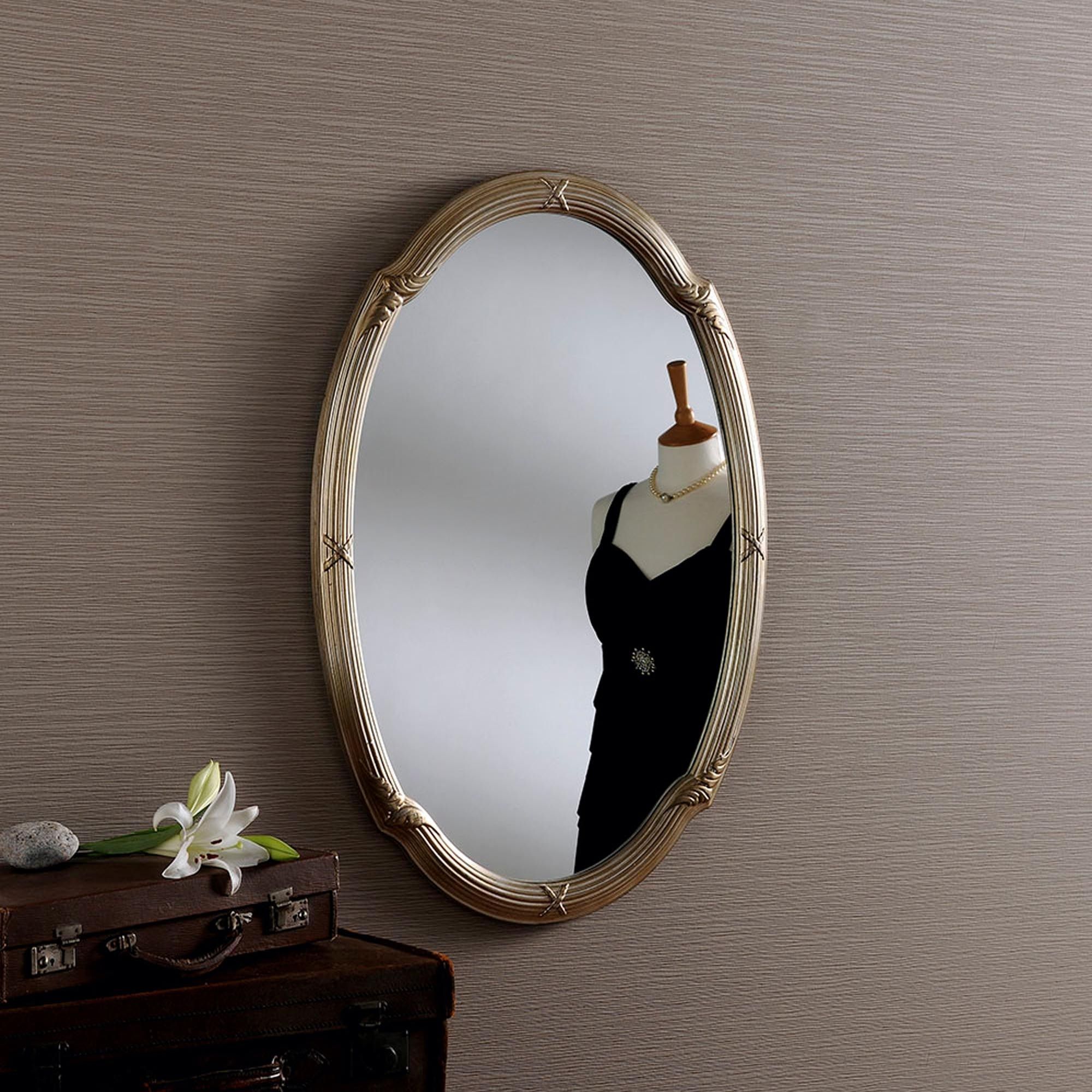 Small Oval Contemporary Mirror | Wall Mirrors With Regard To Loftis Modern &amp; Contemporary Accent Wall Mirrors (View 9 of 15)