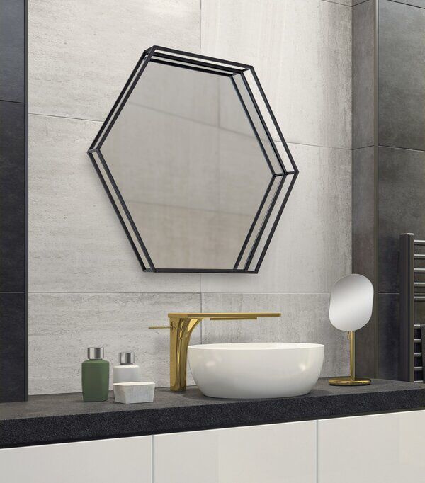 Snyder Posh & Luxe Beveled Accent Mirror In 2020 | Accent Mirrors, Chic For Gia Hexagon Accent Mirrors (View 1 of 15)